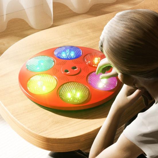 Electronic Memory Game Machine with Sound Light Focus Reaction Training Repeat Color Multiplayer Interactive Memory Challenge Toy