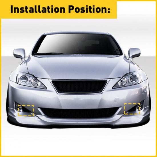 Fog Light Covers Grille Pair Fits For 2006-2008 Lexus IS IS250 IS350 Left& Right