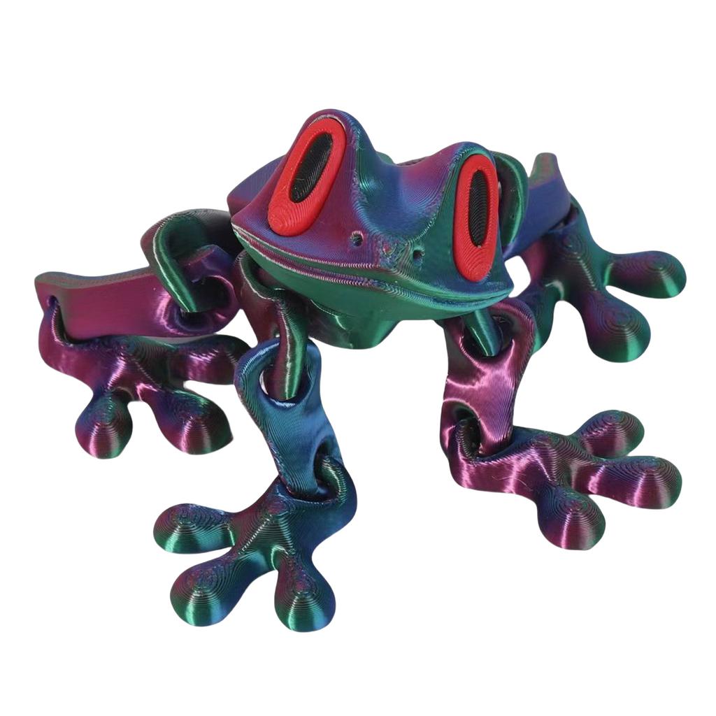 3D Printing Magnetic Refrigerator Sticker W/ Movable Joint Movable Joints Frog Fridge Magnet for Refrigerator Garage Decorations