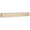 Ivory Planting Trough 385 X 50 X 45 Cm Galvanized Steel