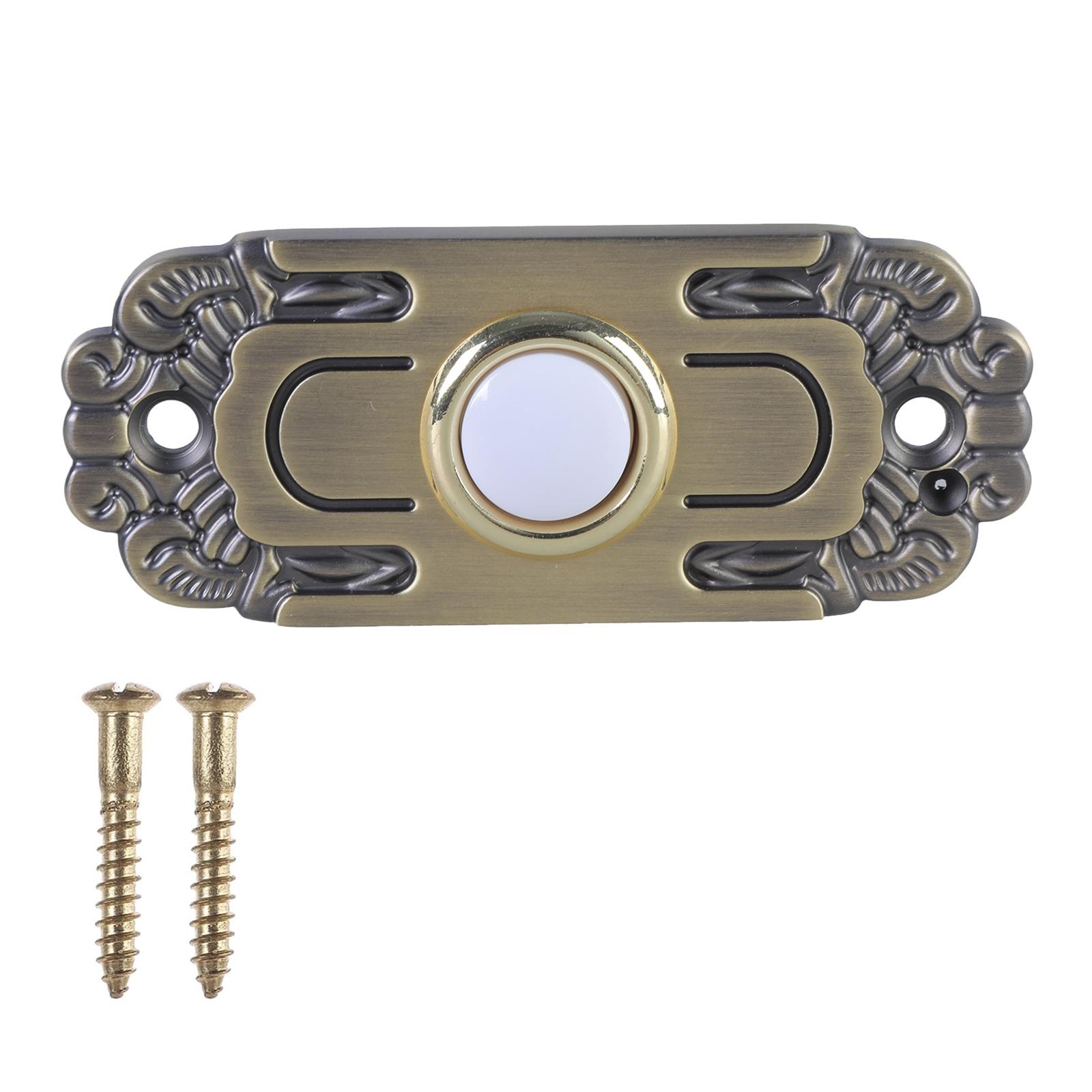 

Проводка Кнопок Звонка Двери Настенные Выключатели Звонка Латунь Жесткая Проводка Кнопка Нажатия Кнопка Звонка с Подсветкой