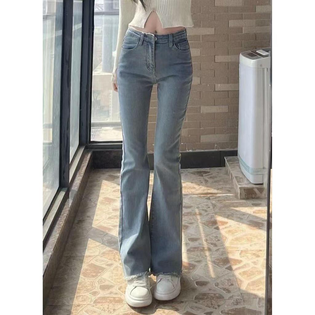 Spring/Summer Celebrity Trend High Waist Stretch Flare Jeans for Petite Women