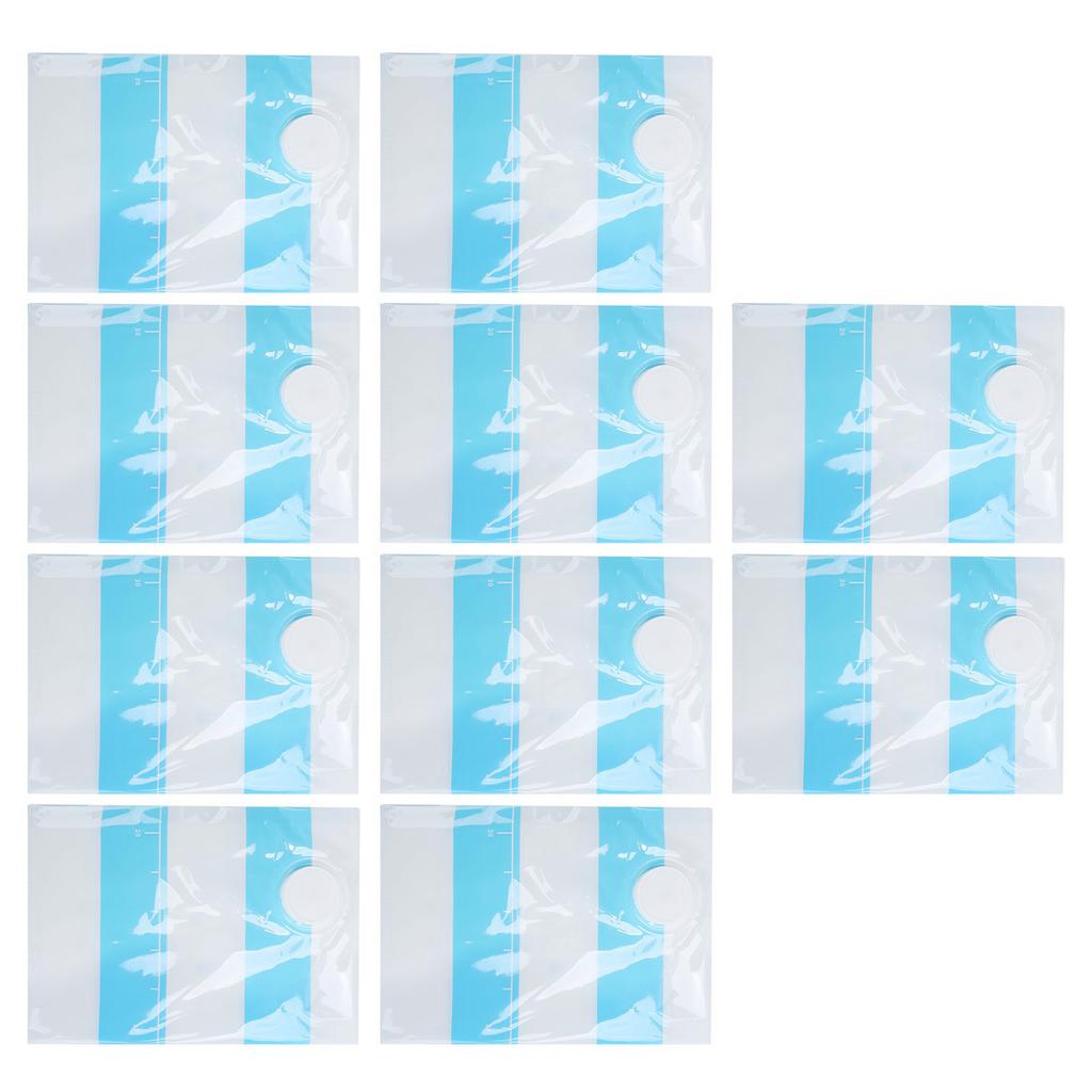 10 Adet/Set 12C Vakumlu Saklama Torbası Yer Tasarrufu Sağlayan Sıkıştırılmış Torba 3,5 cm Dişli Hava Girişi ile 100 x 80