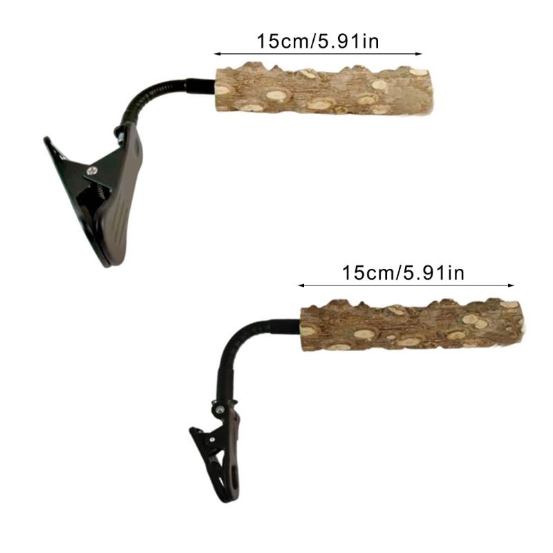 Adjustable Bird Training Perch With Easy Mounting Clip On Design for Cage Table Bird Standing Perch Cage Accessories