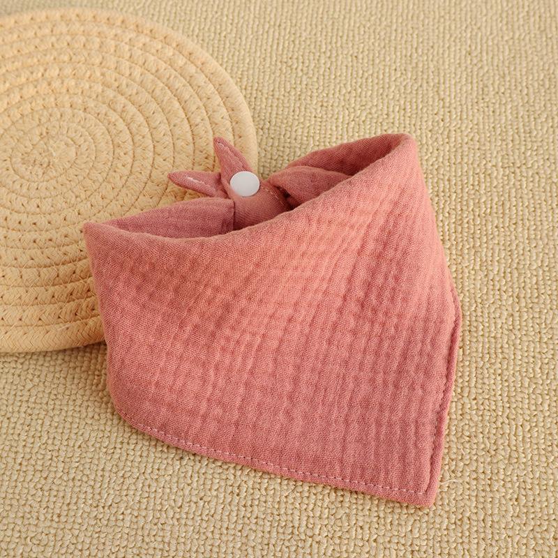 Effen Kleur Gekreukelde Muslin Katoenen Baby Slab - Pasgeboren Spuugvrij & Ademend