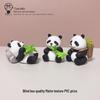 Bamboo Panda Cartoon PVC Ornament for Desk or Car - National Treasure Toy