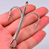 PROBEROS 4X Treble Fishing Hook High Carbon Steel Hook 6/0#-10/0# Fishhooks Fishing Tackle 10pcs/bag