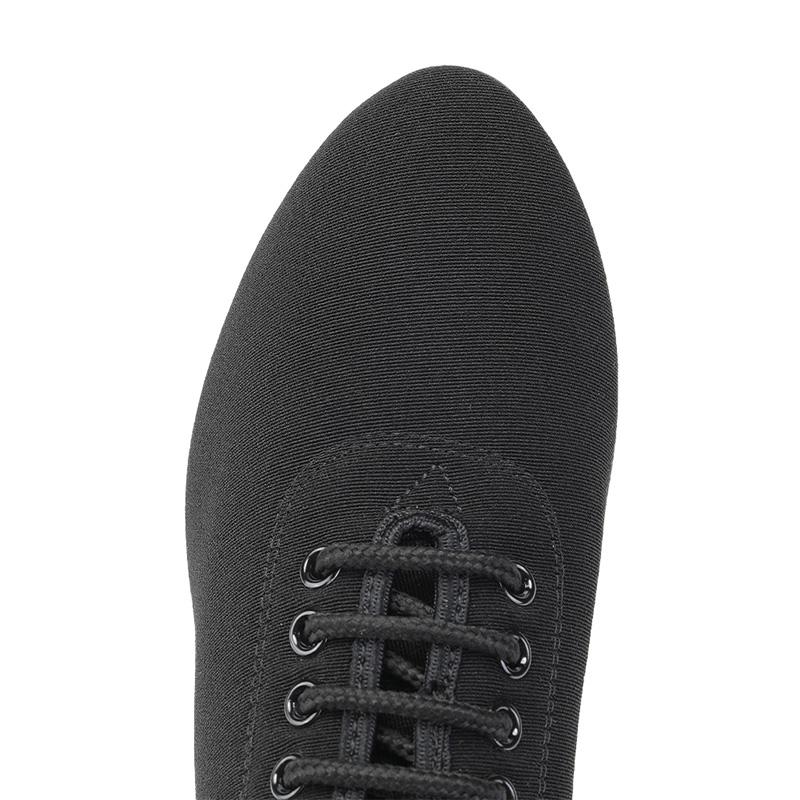Women Black Oxford Cloth Modern Dballroom Dance Shoes Teachers Shoes Thin Heel 7CM