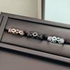 Französischer Herbst- und Winter-Doppel-G-Hochwertiger Zirkon-Kreis Offener Ring Damen Einfacher Nischen-Leichtluxus Offener Ring