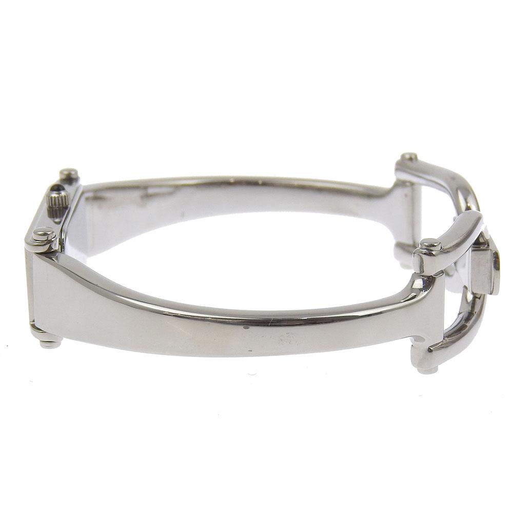 Gucci Watches 1500L grayDial Stainless Steel Quartz Analog Display Women Used