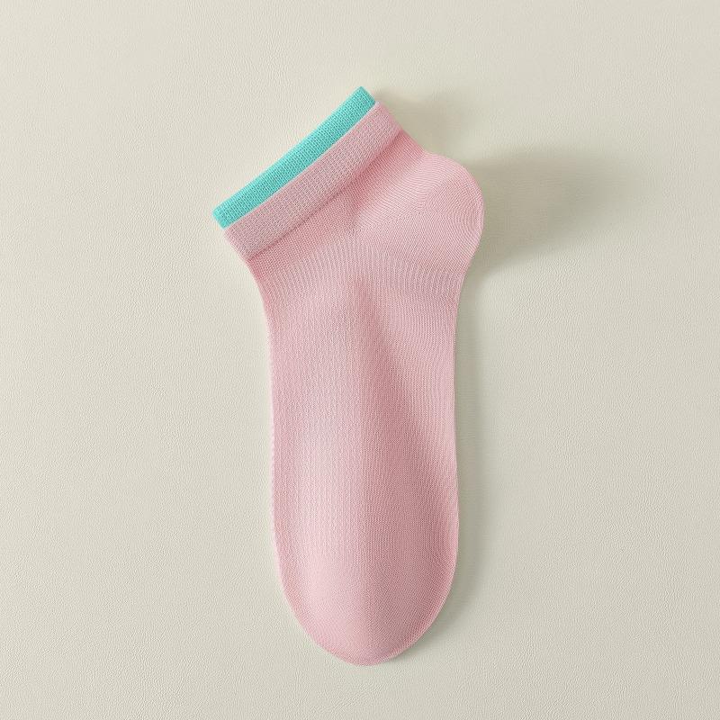 5 Pairs of Female Pure Cotton Spring and Summer 7A Antibacterial Deodorant Sweat Socks