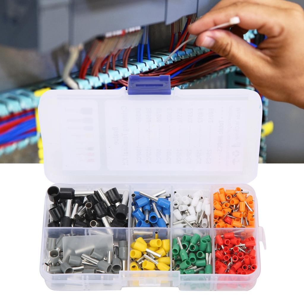 400 ks izolovaných krimpovacích konektorů pro zapojení vodičů, průmyslové potřeby AWG 22 - 10