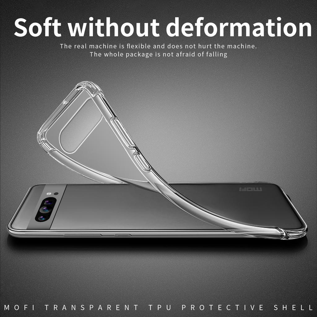 MOFI For Google Pixel 9 Pro Case Flexible TPU Shock Absorption Phone Cover