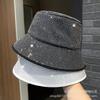 Rhinestone Fisherman Hat Children Autumn Fashion Gypsy Sunshade Sunscreen Hat Summer Leisure Washbasin Hat
