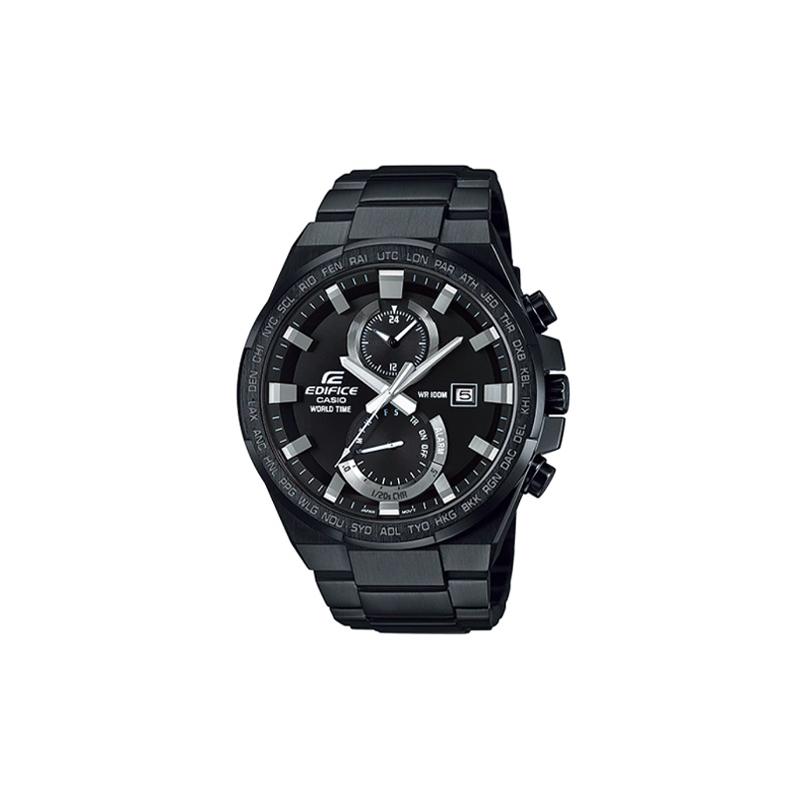 

Casio EDIFICE 100 meters waterproof quartz movement Japanese and Korean watch men s watch black dial EFR-542BK-1AV чёрный