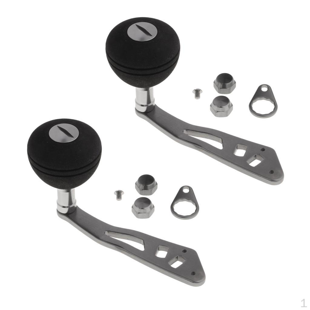 

2 шт. Одинарная ручка катушки для рыбалки, сделай сам, для барабанных и плотиковых катушек