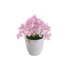 1Pc Artificial Simulation Silk Flower Bonsai Small Hydrangea Potted Plant Landscape Home Office Desktop Decoration