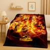 Coperta in Flanella Cartoon Dinosauro Jurassic Park 3D, Coperta Morbida Calda in Peluche per Casa Camera da Letto Letto Divano Copertura Ufficio Campeggio