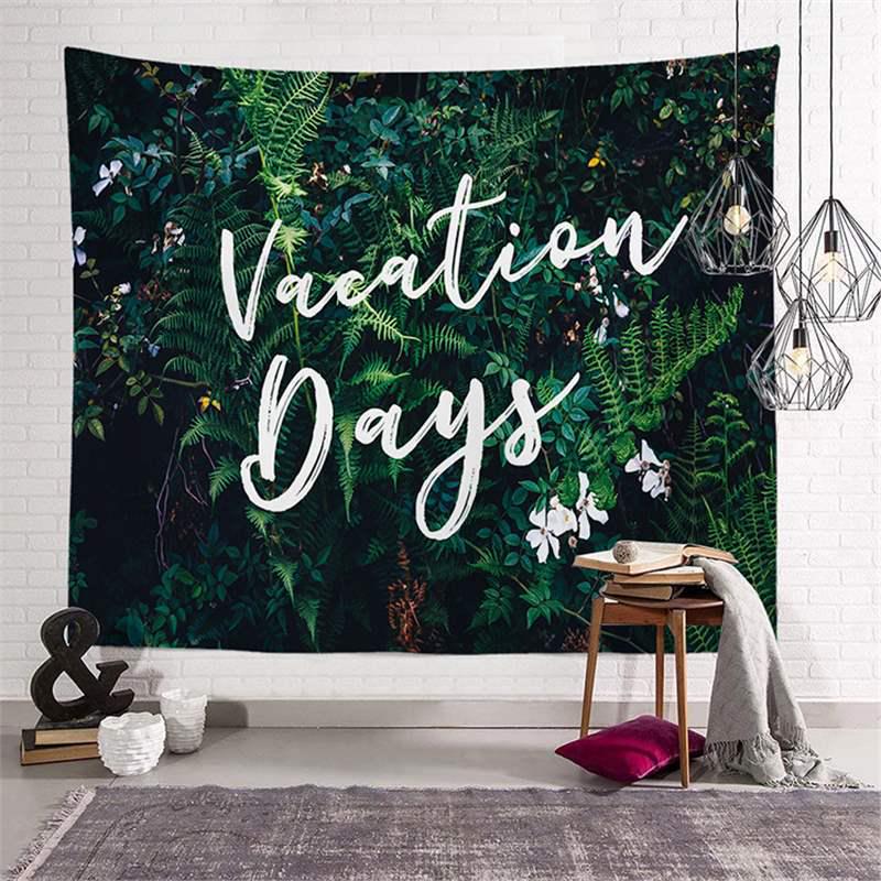 Flamingo Decorative Tapestry: Summer Series Landscape Wall Hanging