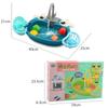 Play House Cartoon Simulation Kitchen Dishwashing Table Electric Faucet Cycle Out Water Parent-child Interaction Children's Toys
