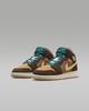 DZ6335-200 GS Air Jordan 1 Mid SE Cacao Wow Ale Brown Twine Luminous Green