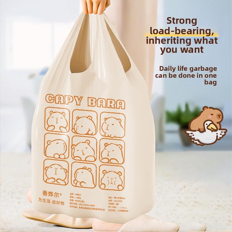 50 Pcs Tear-free Household Portable Thickened Large Dormitory Use Student Food Waste Cleaning Bag