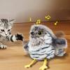 Touch Activated Flapping Bird Cat Toy USB Rechargeable Cat Exercise Toy  Room Activity
