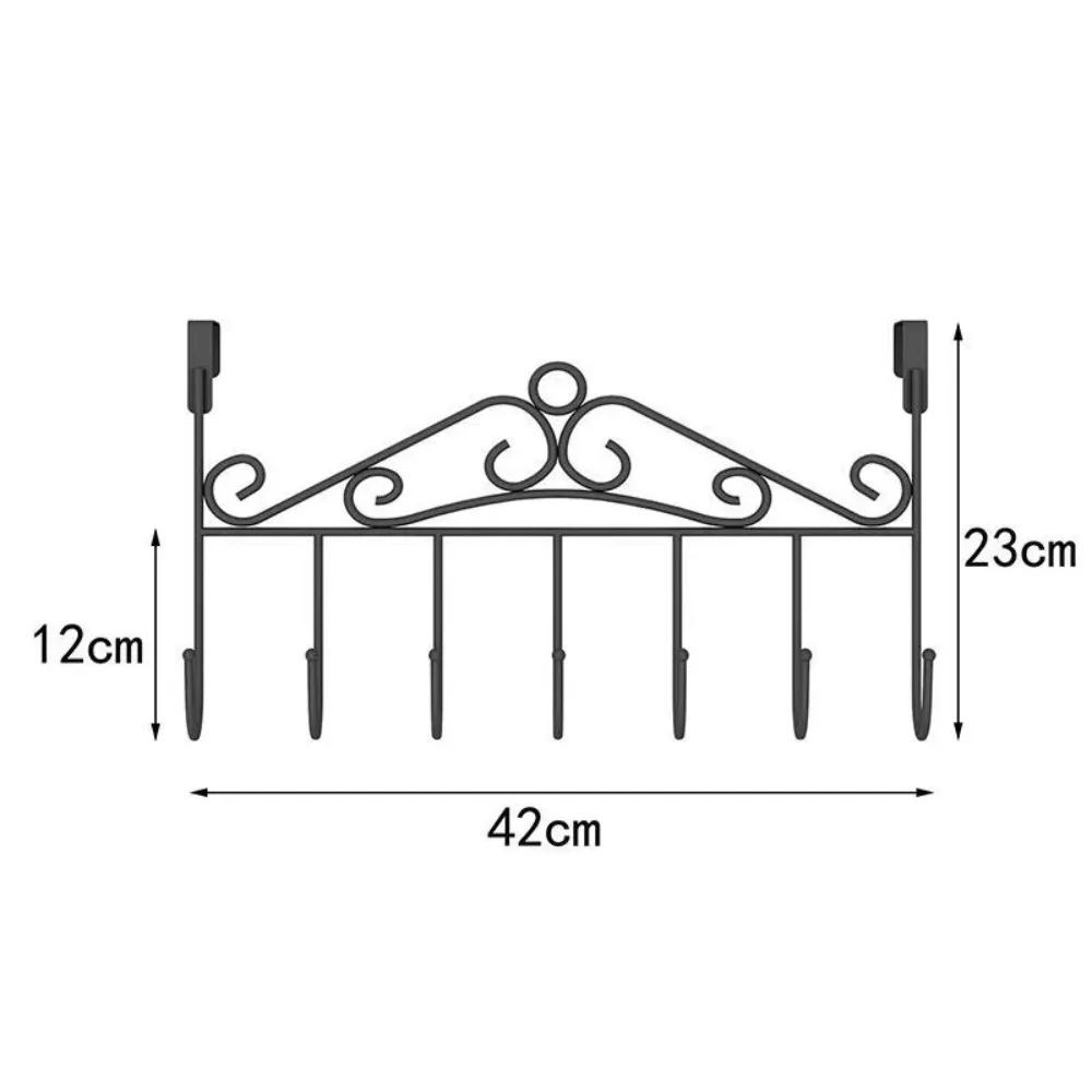 Multi Functional 7-hook Door Top Back Hanging Rack Storage Rack Without Punching Holes Clothes Hanging From The Back of The Door