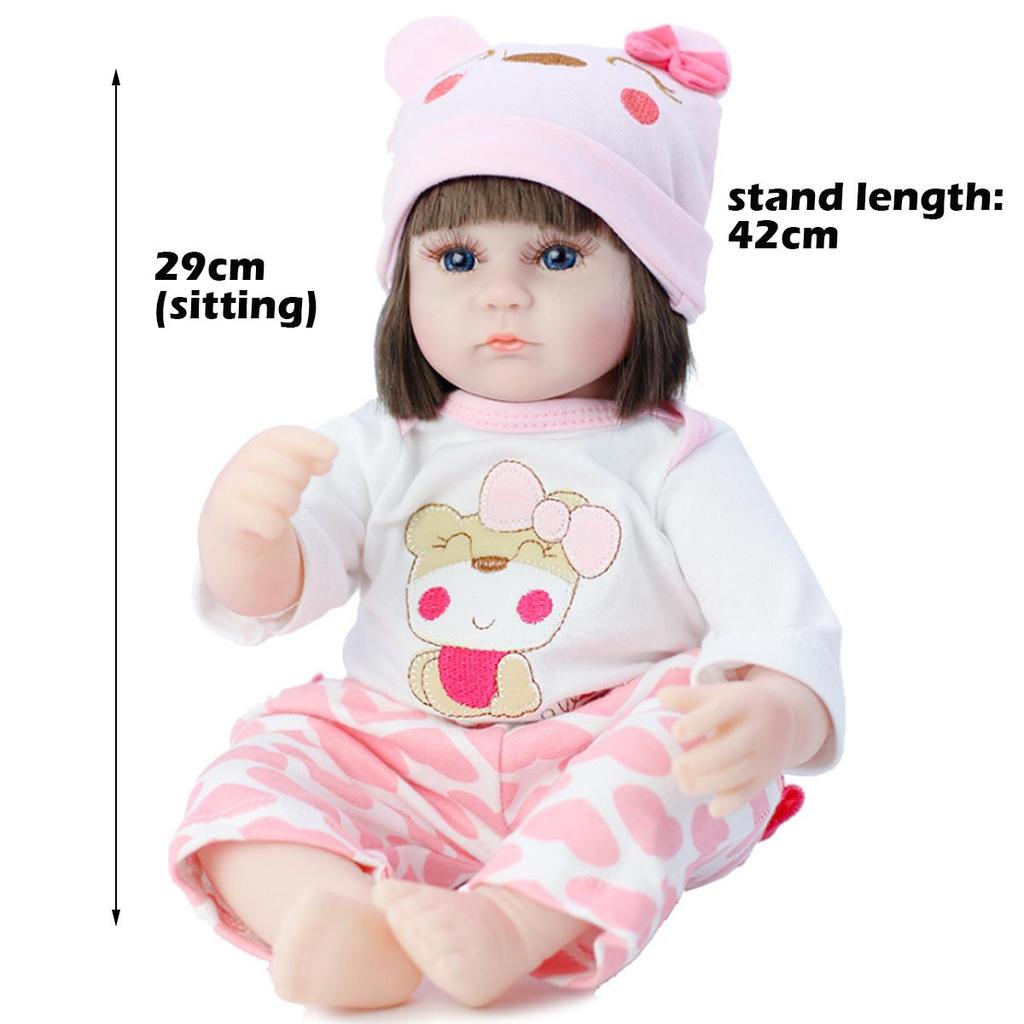 42cm hračka celotělová silikonová vodotěsná hračka do vany Populární panenky Reborn pro batolata Bebe Doll Reborn Lifelike Soft Touch