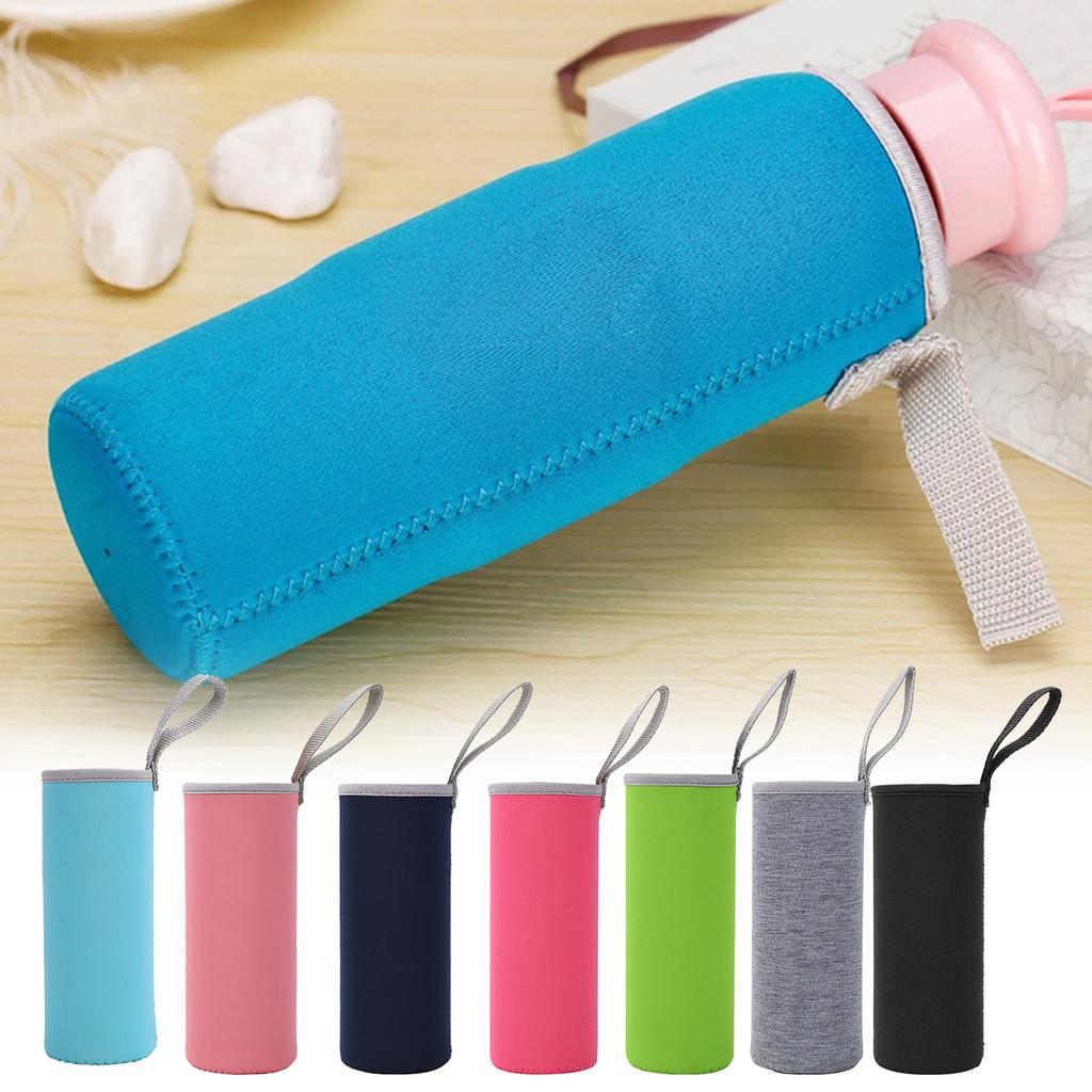 Glass Water Bottle Sleeve 12 Oz 19 Oz Neoprene Insulated Collapsible Drink Bottle Covers Color Valentines Wine Bag