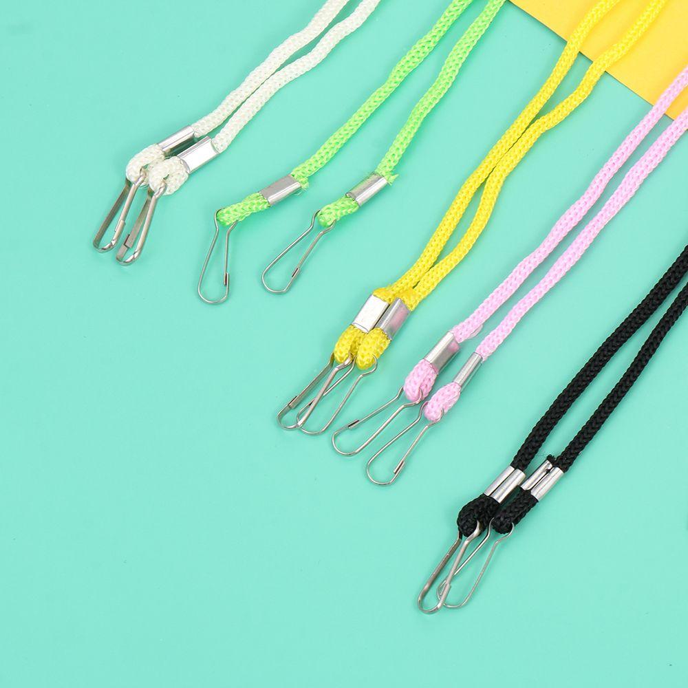 Office Supplies Hanging Non-slip Face Mask Lanyards Neck Straps With Two Clips Protect Ears