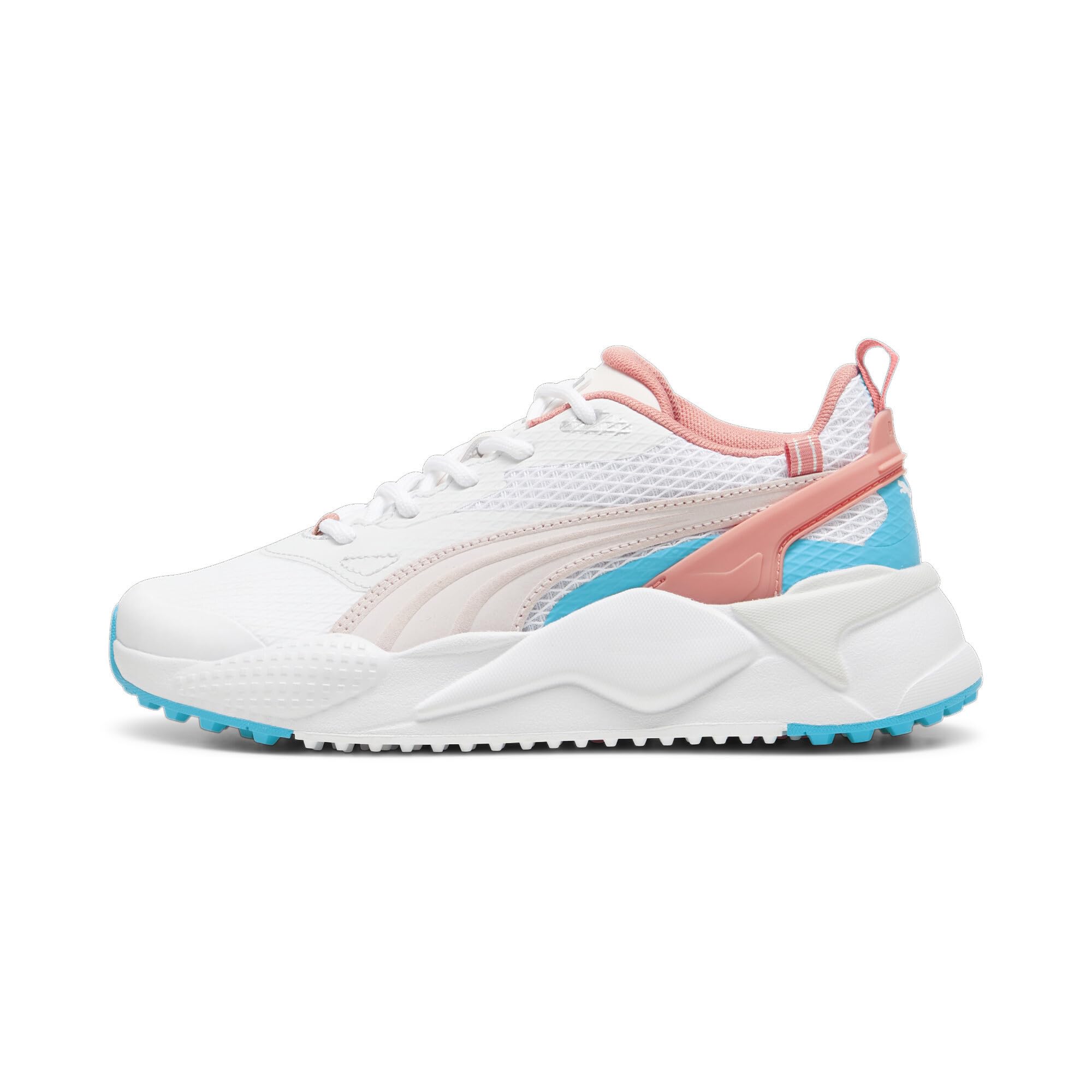 

Обувь для гольфа Efekt WMNS PUMA Punch см [PUMA] GS-X Женская Белый/Командный аква/Дыня 24.0