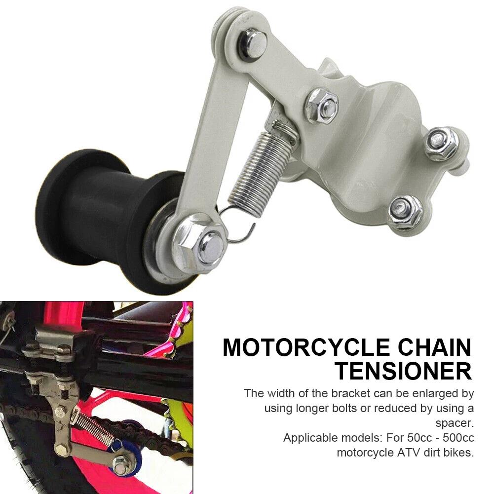 Universal Motorcycle Chain Adjuster for 50cc-500cc ATV Motocross Iron Pulley Chain Tensioner Adjuster Roller Motorcycle Tools