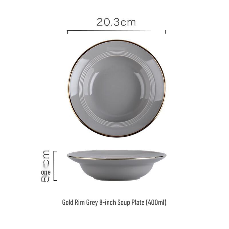 Minimalistische Keramik Westliche Speiseteller