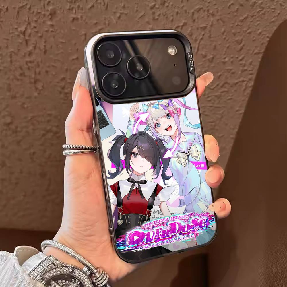 Needy G-Girl Anime Overdoses Phone Case For iPhone 17,16,15,14,13,12,11,Pro Max,Plus Candy Silver Cover