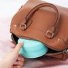 Korean Style Round Travel Jewelry Box for Earrings and Ear Studs