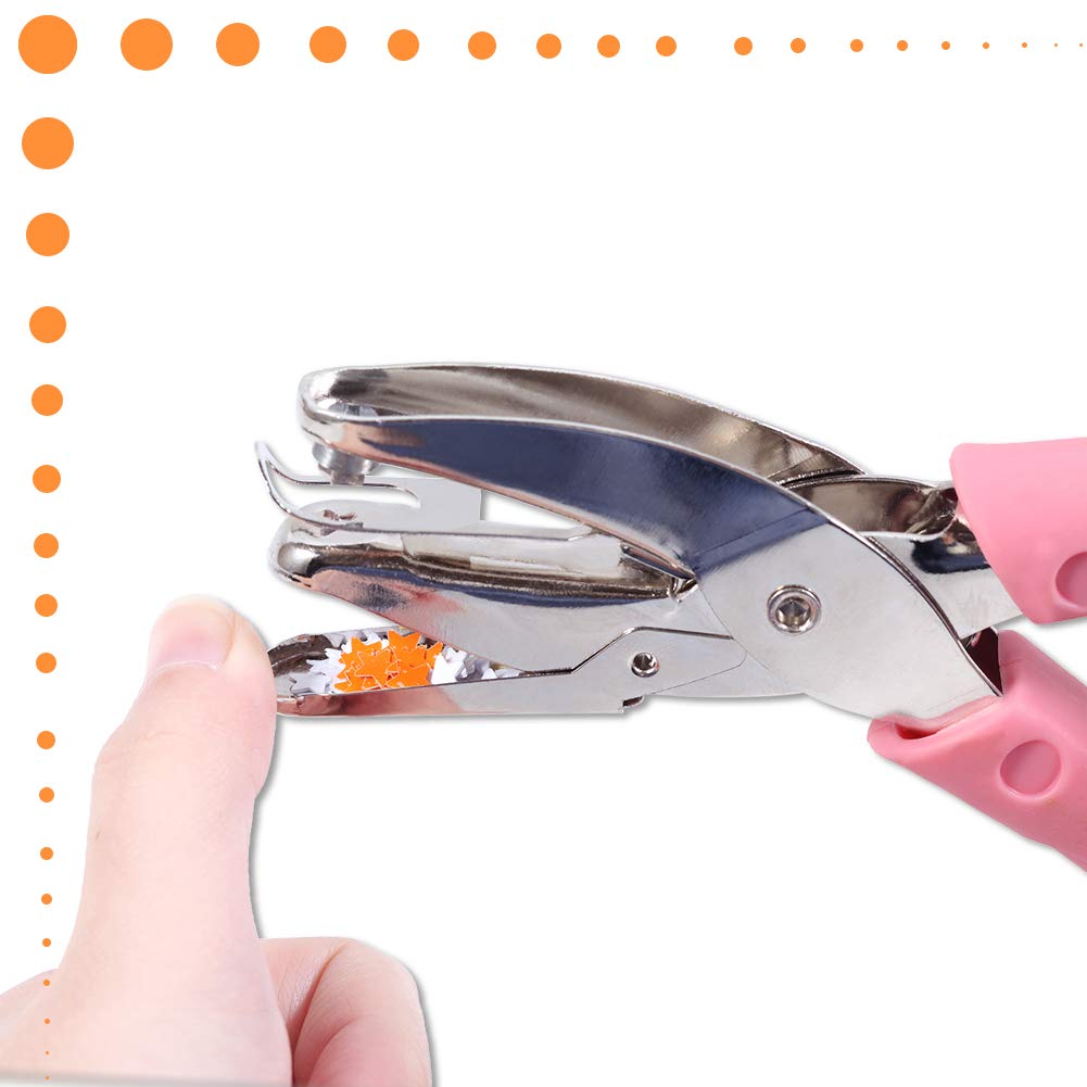 SPEEDWOX Perforator de Hârtie Manual 3 Piese Pentru Problemă Cercei Rechizite de Birou Perforator, Perforator, Perforator, Set, Rotund, 3mm, Stea, Inimă, Decorațiune, Montură, Caiet,