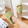 Indoor Woman Slippers Eva Thick Slides Bedroom Soft Shoes for Women Designer Luxury New Style Elegant and Fashionable 39 Sandals