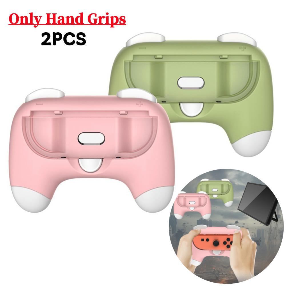 2Pcs Hand Grip For Nintendo Switch 2 Joy-Con Controller Switch Joycon 2 Ergonomic Racing Wheel Hand Grip For Mario Kart 8 Deluxe