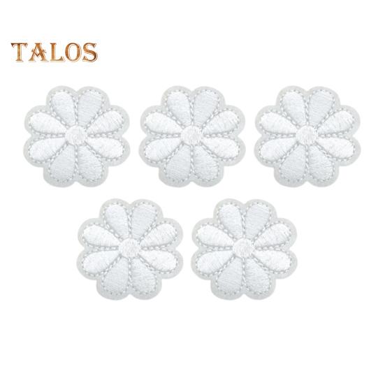 

5 шт. вышитые нашивки с изображением подсолнуха, самоклеящиеся мини-нашивки с цветочной вышивкой, сделай сам, одежда, платье, шляпа, куртка, джинсы, рюкзак, декоративная аппликация белый