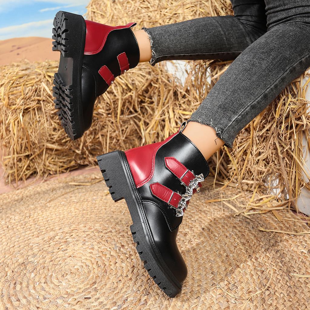 Fashion Women Ankle Boots Women 2025 New Luxury Mid Calf Boots Big Size Comfortable Platform Women Shoes Fashion Outdoor Designer Boots