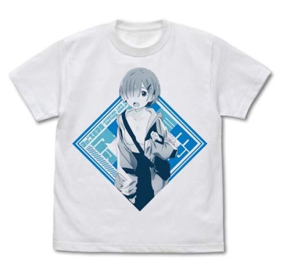 

Cospa Re:ZERO -Starting Life in Another World- Rem T-shirt Street Fashion Ver. WHITE M size