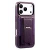 CASENEO For iPhone 17 Pro Case with Foldable Kickstand TPU PU Leather PC Card Bag Magnetic Phone Cover  Compatible with MagSafe