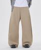 Good Life Works High Curved Wide Cotton Pants Beige