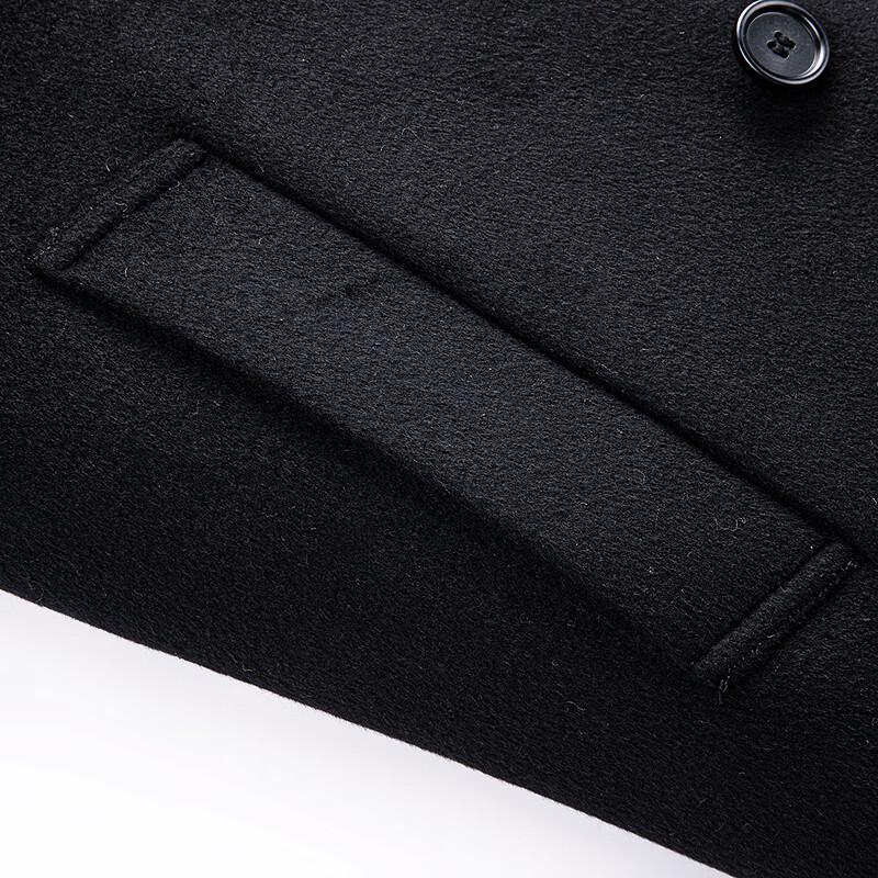 FAPAI Men's 70% Merino Wool Long Overcoat