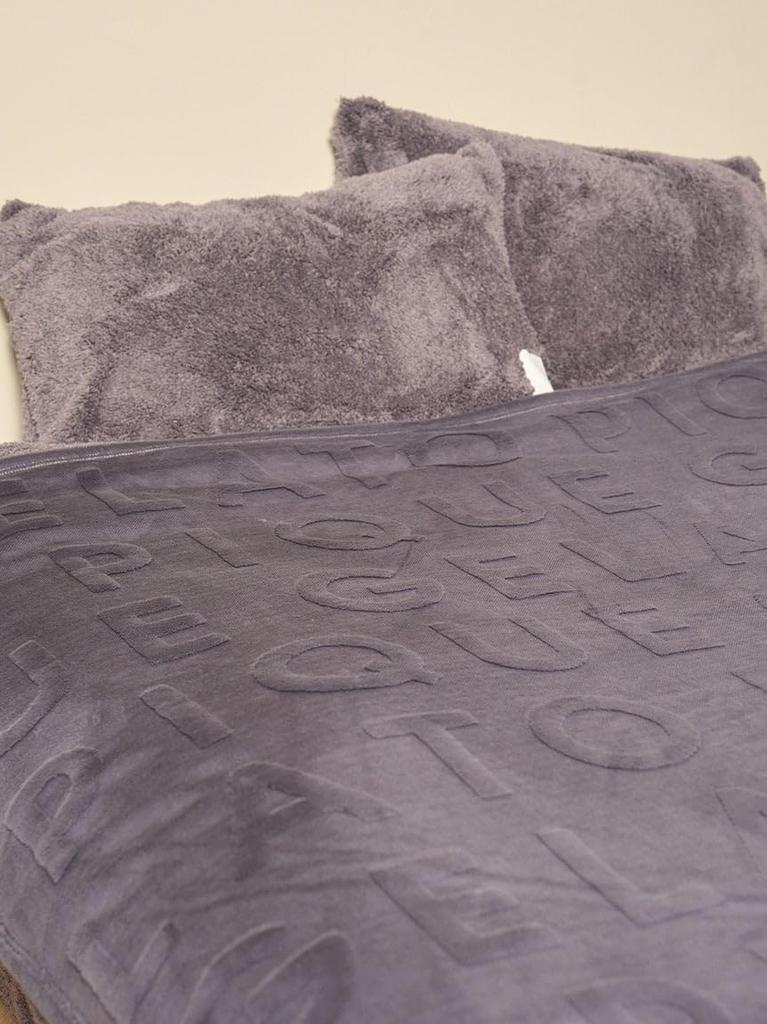 Carved Logo Pattern Blanket PSGG255806NVYF [Sleep]