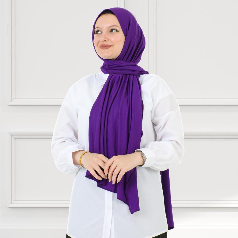 Hijab für Damen, Viskose-Schal, leicht, muslimischer Hijab, langer Schal, islamische Schals, türkisches Seiden-Kopftuch für Damen