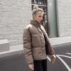 Women's Winter Jacket 2026 Winter Women High Collar Thicken Warm Cottonjacket Women Pure Callor Casual Parkas Women's Coat