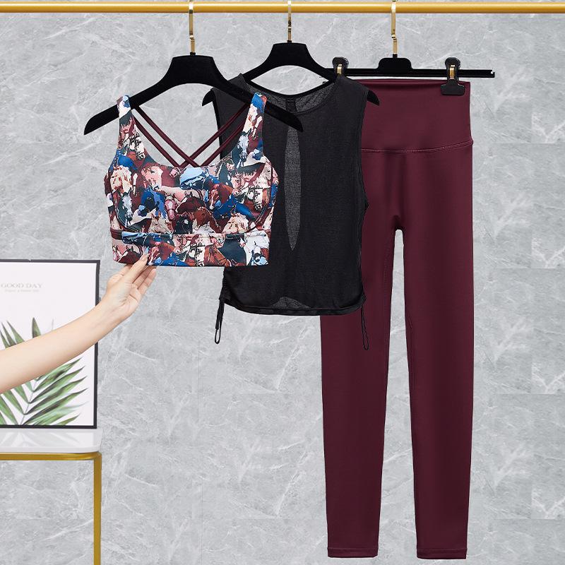 Lulu Women's Yoga Bra and High-Waist Fitness Pants Set - Spring/Summer Activewear