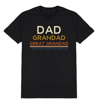 Papa Opa Uropa Ich werde immer besser T-Shirt Herren Weihnachtliches Geschenk